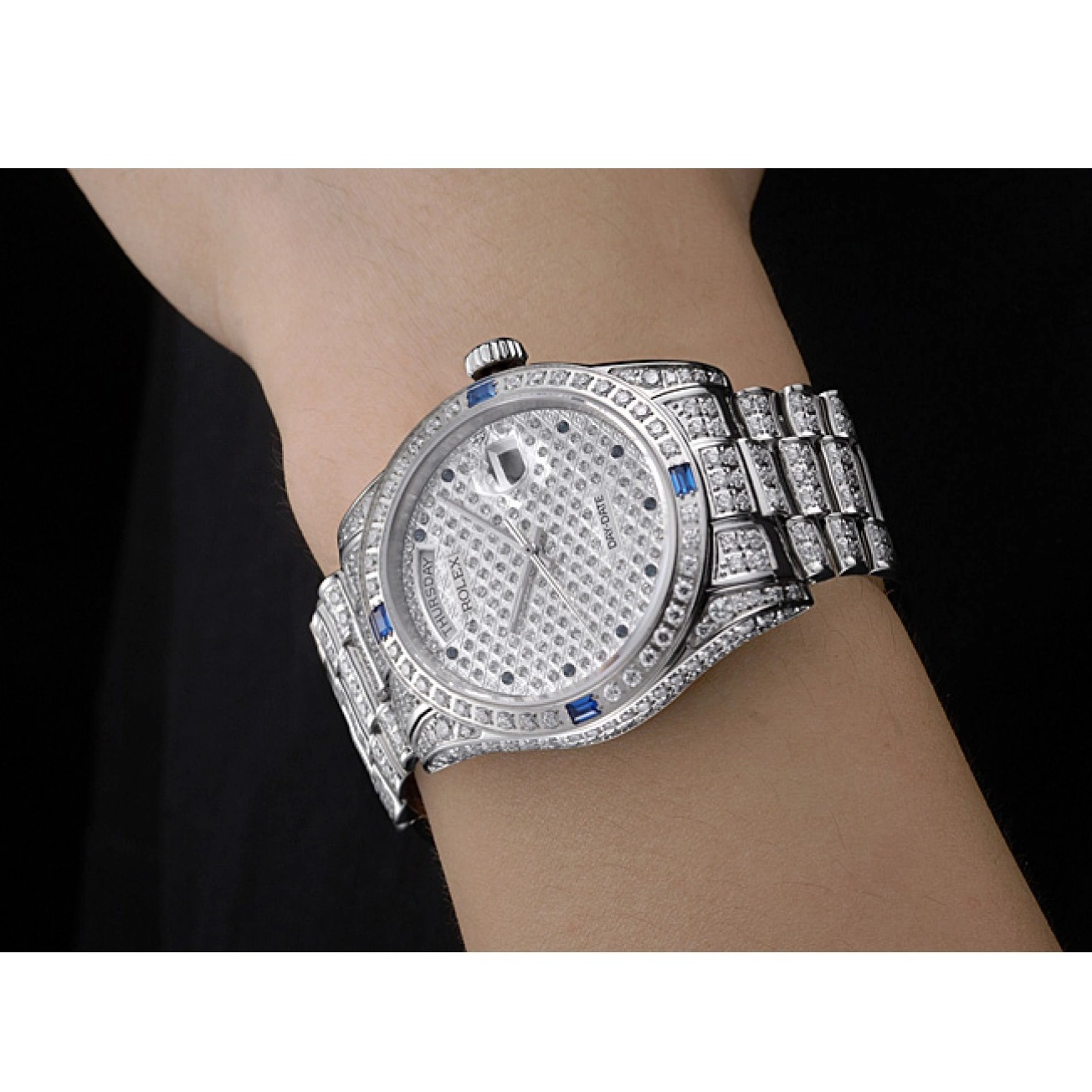 Best AAA Replica Sites Swiss 621613 Day-Date Rolex Diamonds-srl183 0817